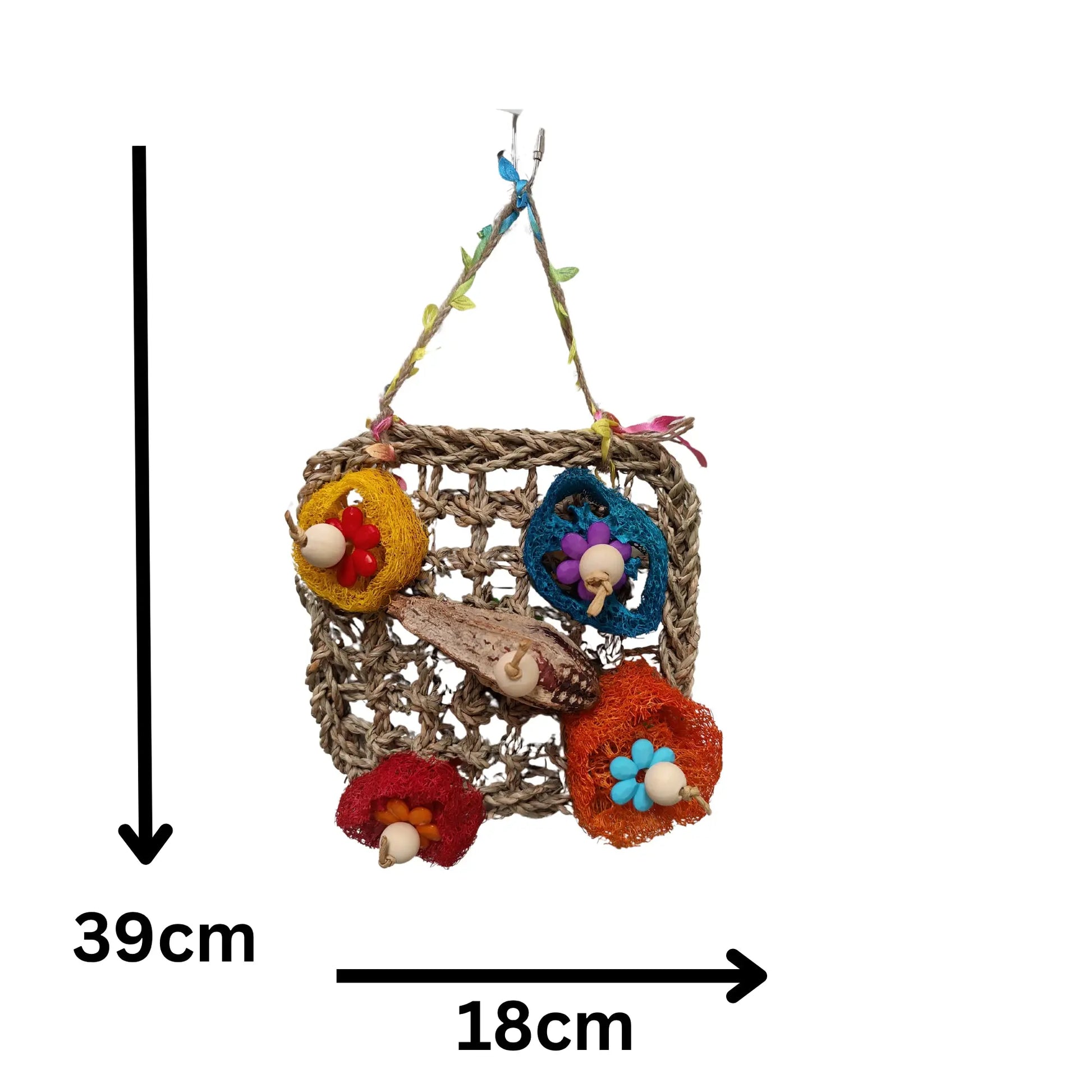 Lufa Mat Bird Toy Lou Lou Bells Bird Toys