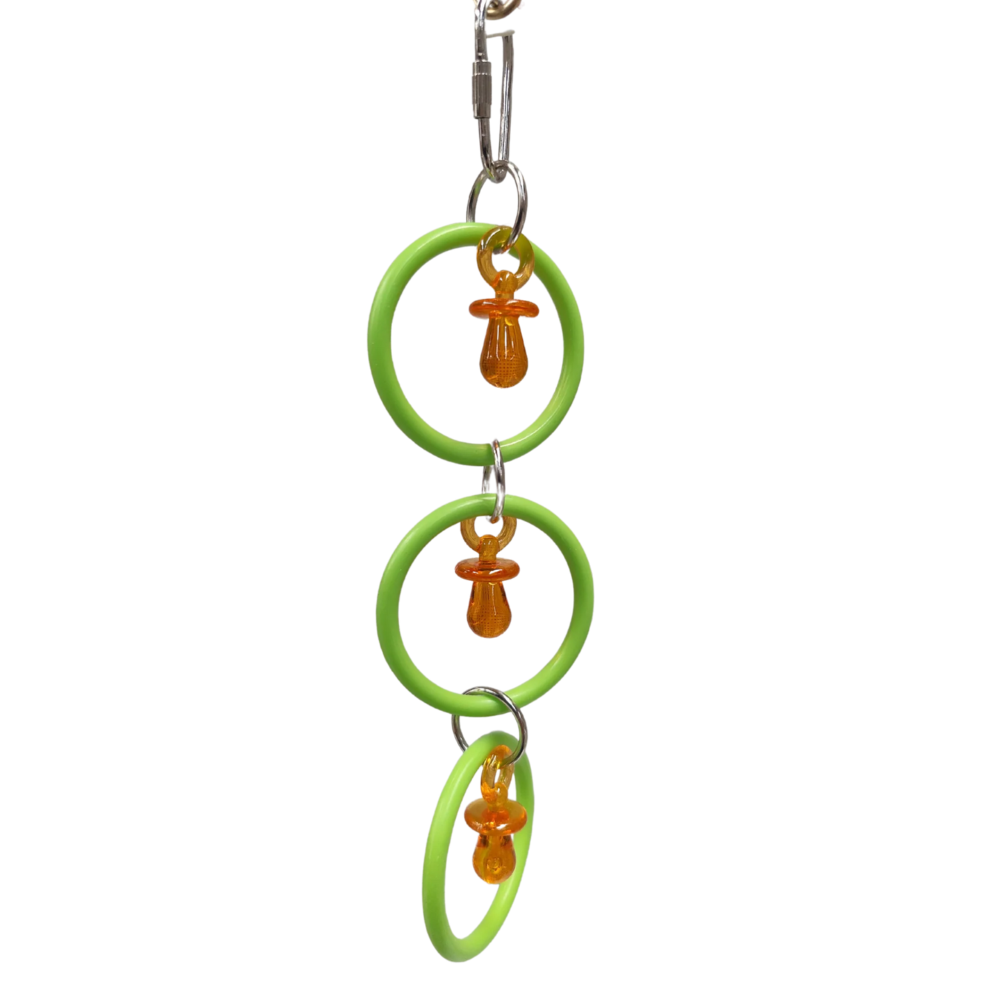 Medium Hanging Rings with Bling Bird Toy Lou Lou Bells Bird Toys