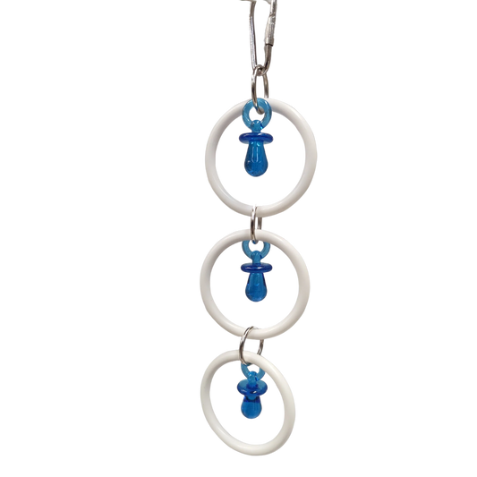 Medium Hanging Rings with Bling Bird Toy Lou Lou Bells Bird Toys