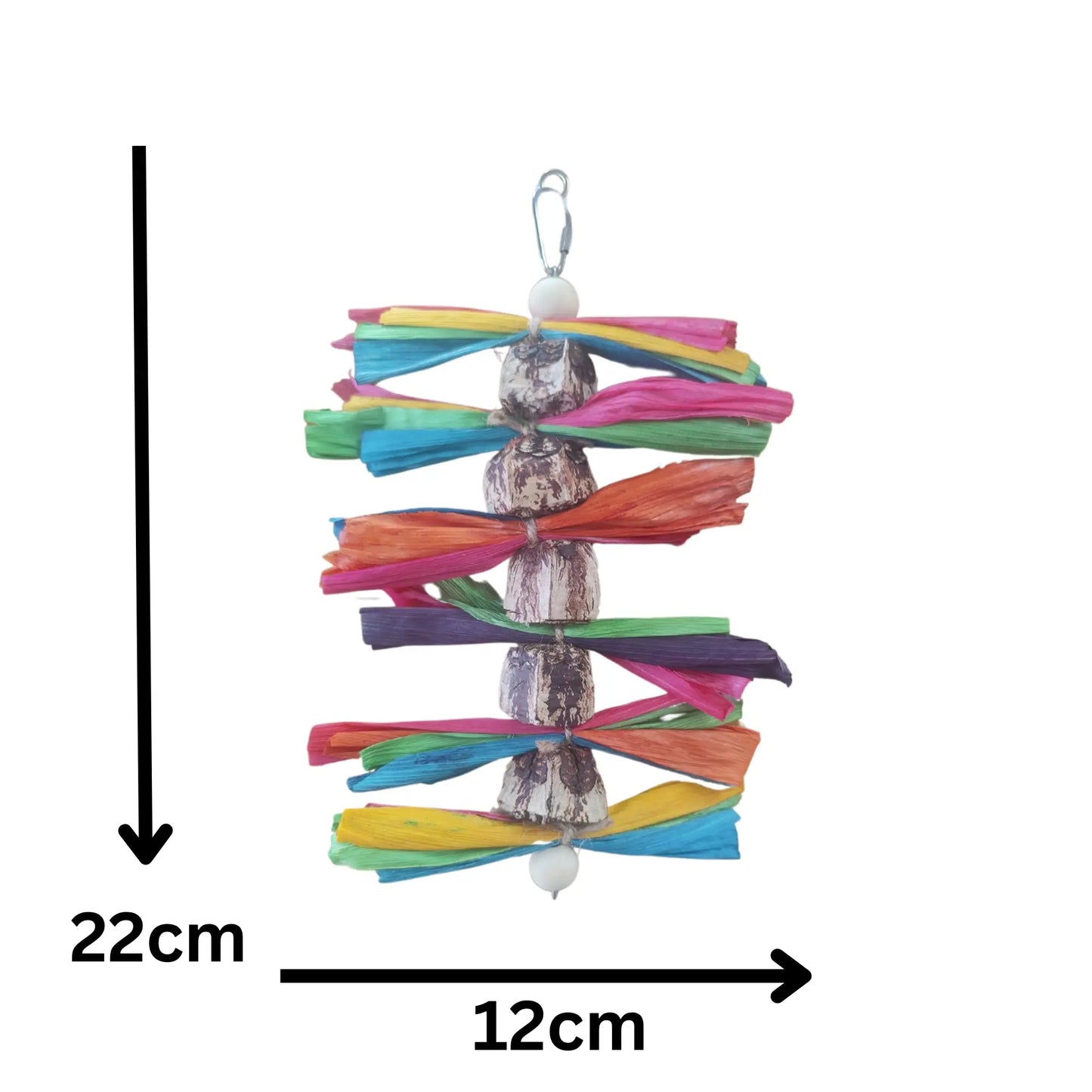 Mahogony Pod with Wings Bird Toy Lou Lou Bells Bird Toys