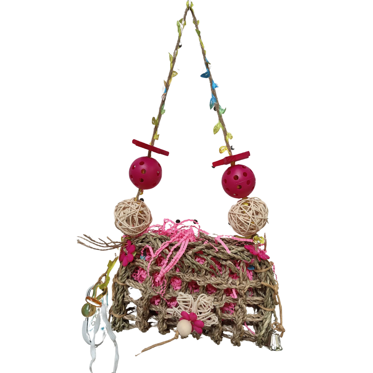 Mat Purse with Shoe Bird Toy Lou Lou Bells Bird Toys