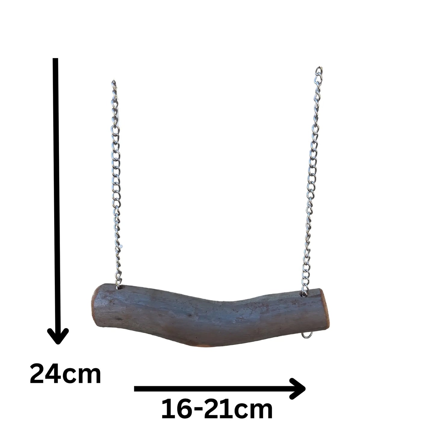 Medium Swing Natural Branch Lou Lou Bells Bird Toys