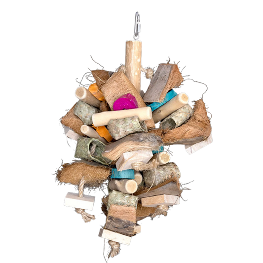 Natural Chew Fun Bird Toy Lou Lou Bells Bird Toys