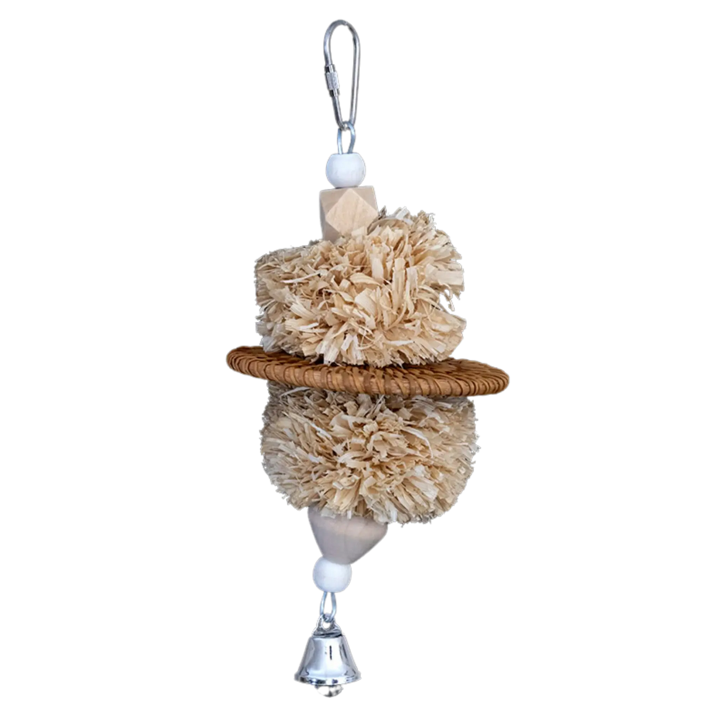 Natural Shredable Balls Biscuit Bird Toy Lou Lou Bells Bird Toys