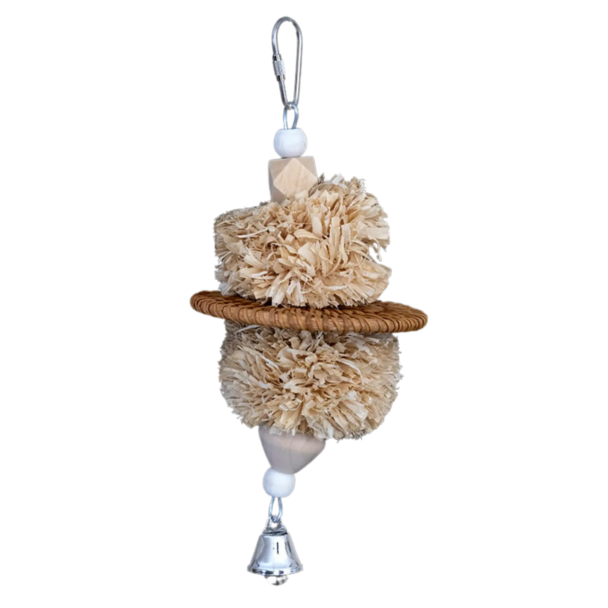 Natural Shredable Balls Biscuit Bird Toy Lou Lou Bells Bird Toys