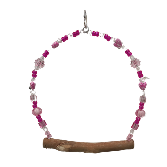 Natural Swing with Beads Bird Toy Lou Lou Bells Bird Toys