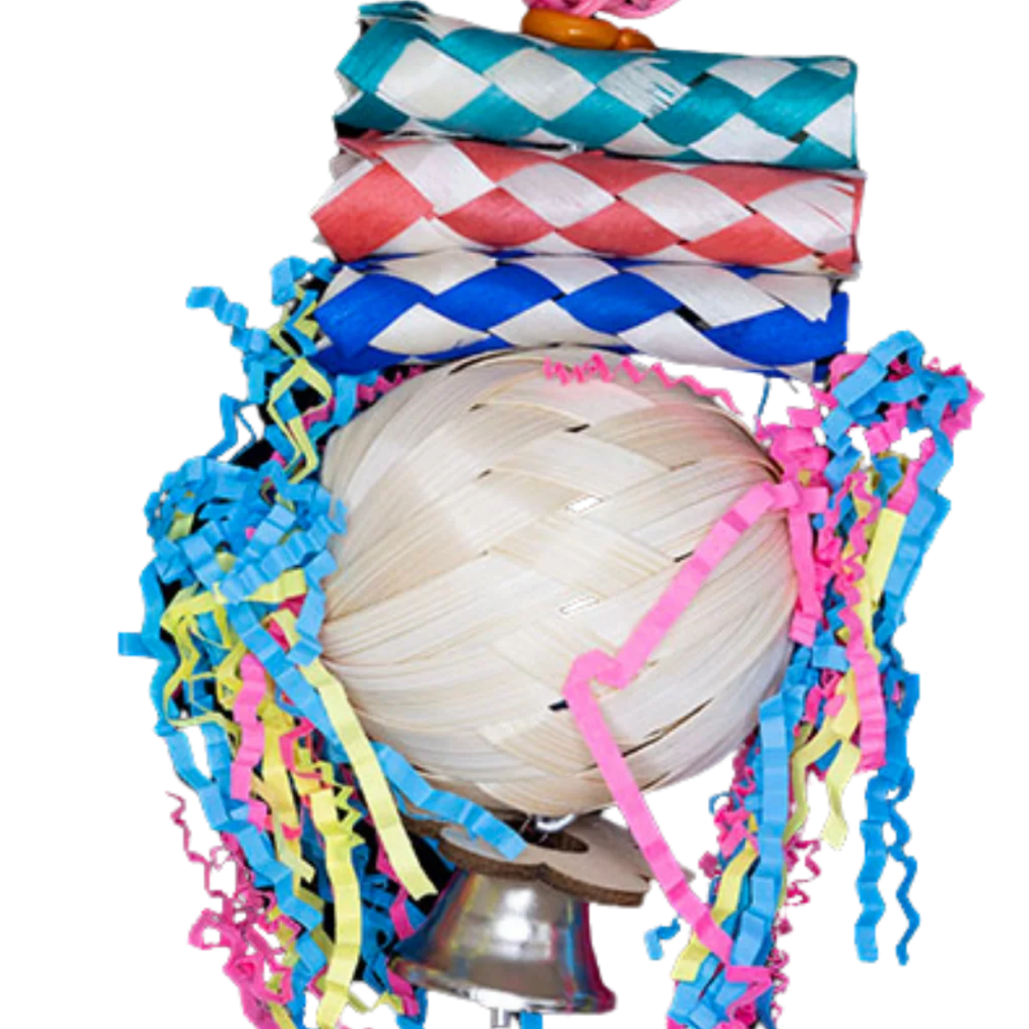 Natural Ball and Bits Bird Toy Lou Lou Bells Bird Toys