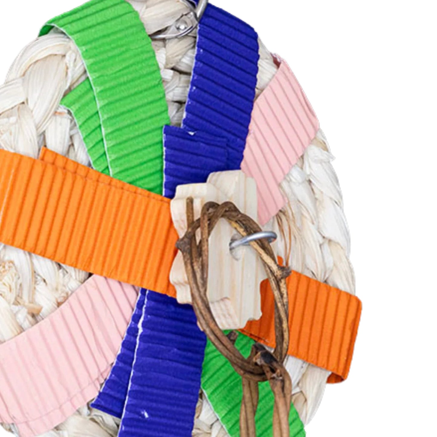 Natural Disc Bird Toy Lou Lou Bells Bird Toys