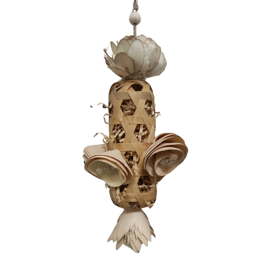 Natural Flower Tower Bird Toy Lou Lou Bells Bird Toys