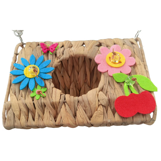 natural hidey hole bird toy sleeping bed