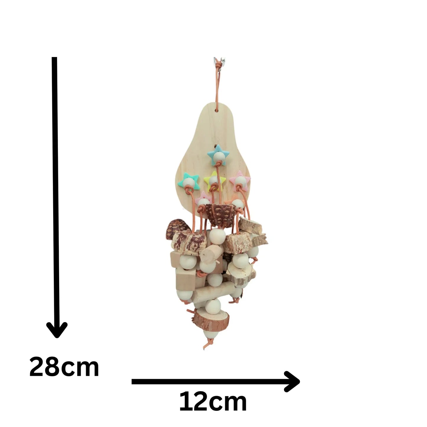 Natural Pear Chew Bird Toy Lou Lou Bells Bird Toys