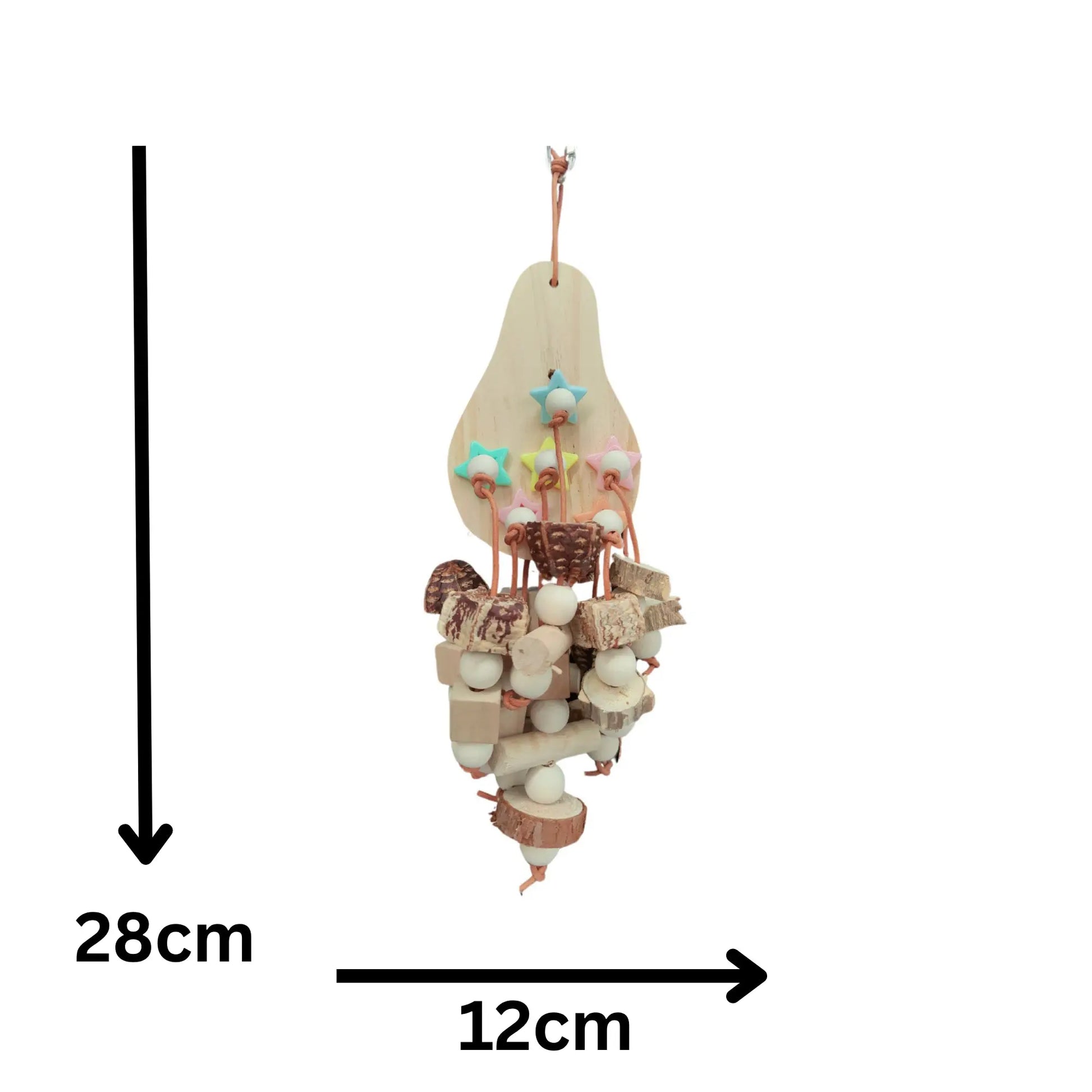 Natural Pear Chew Bird Toy Lou Lou Bells Bird Toys