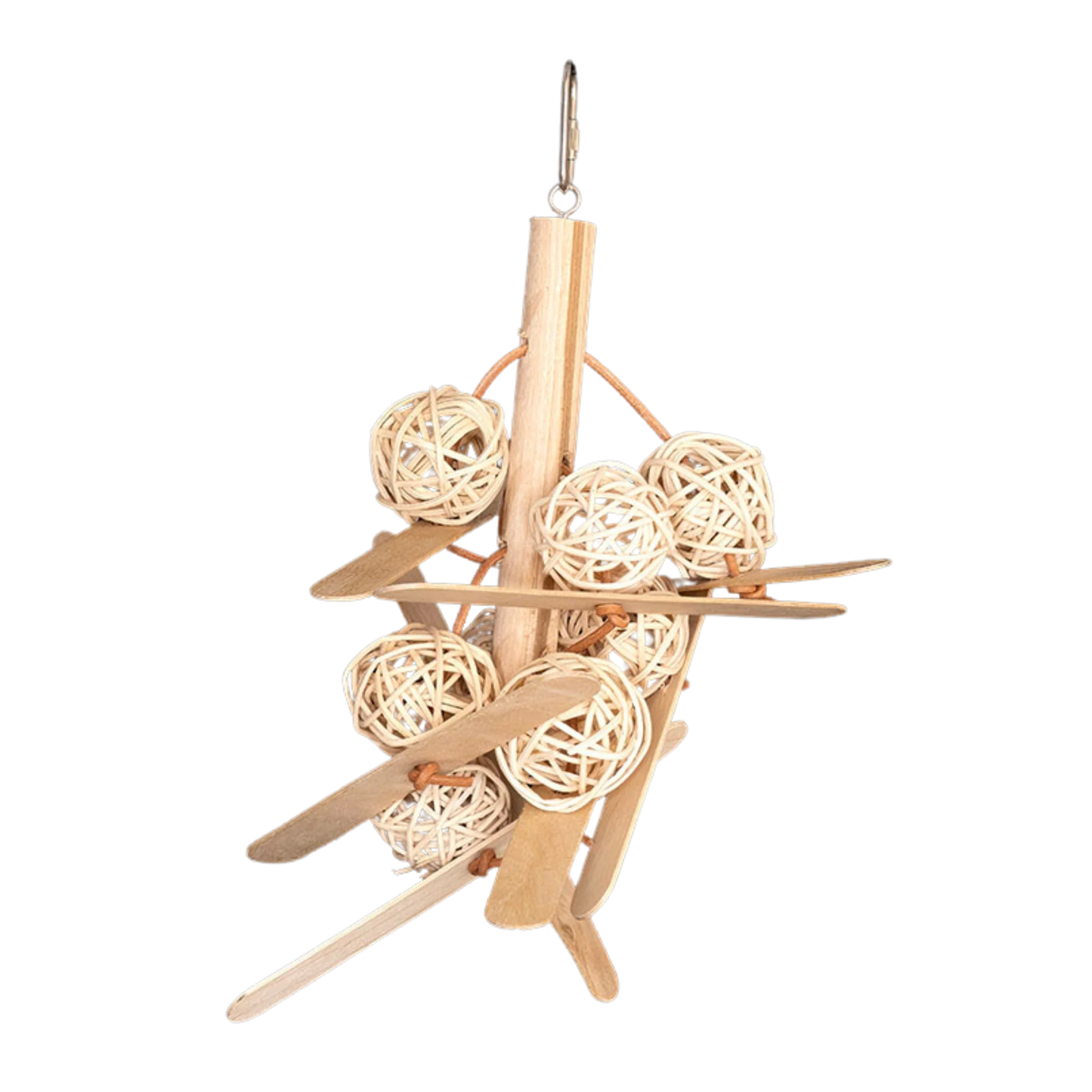 Pop Stick and Cane Ball Bird Toy Lou Lou Bells Bird Toys