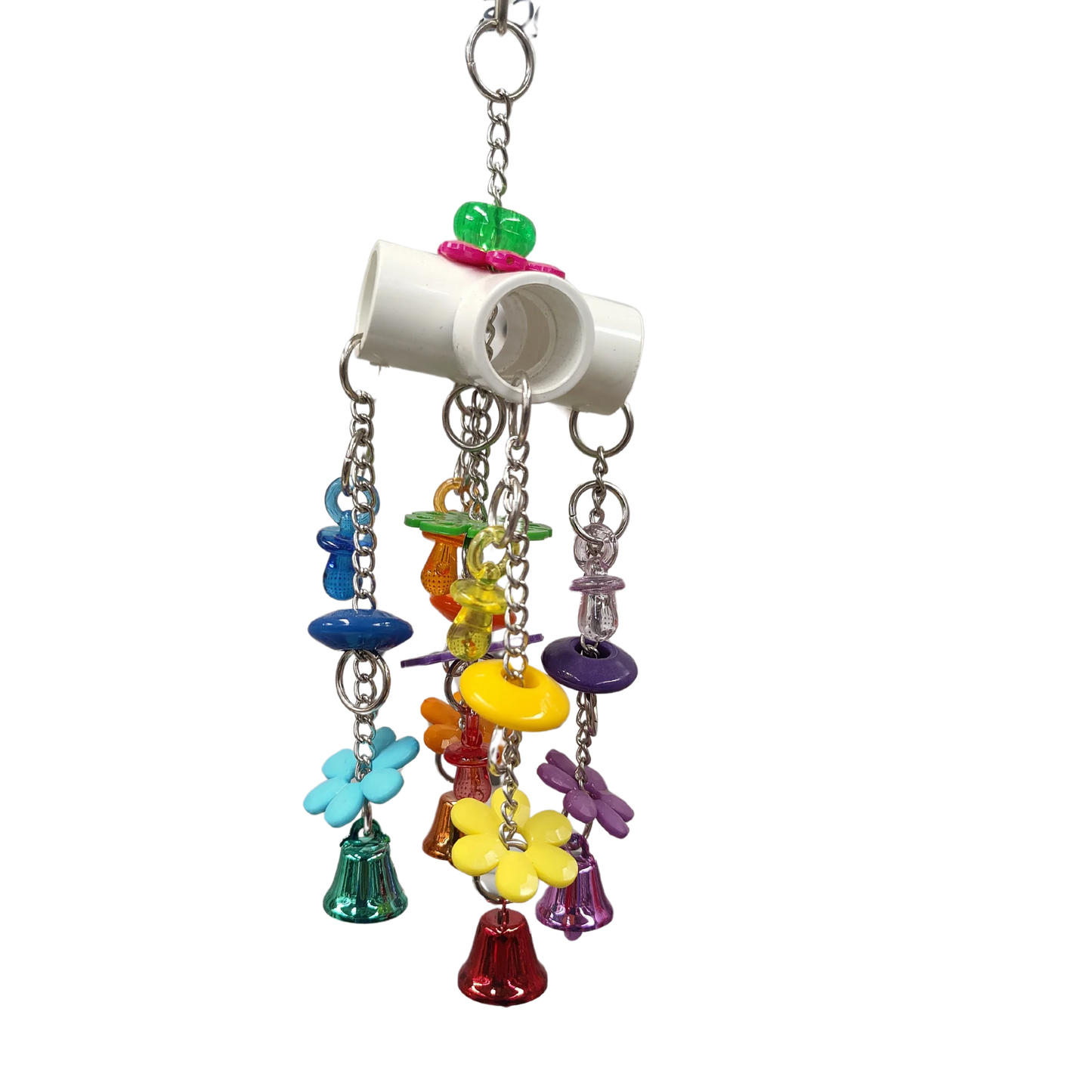 PVC 4 Ways Bird Toy Lou Lou Bells Bird Toys