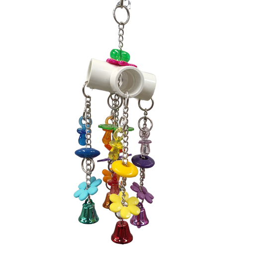 PVC 4 Ways Bird Toy Lou Lou Bells Bird Toys