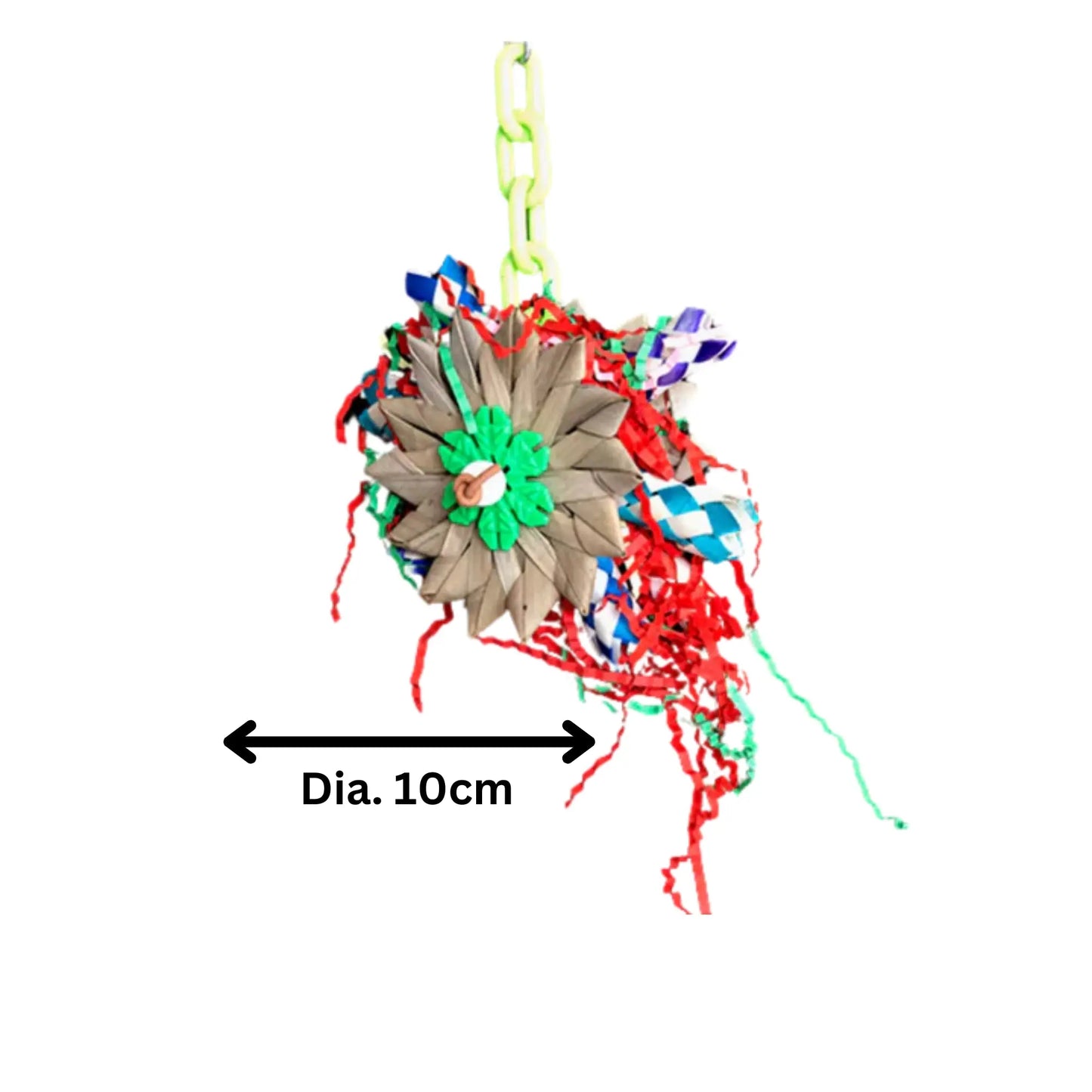 Palm Flowers with Finger Traps Shredable Bird Toy Lou Lou Bells Bird Toys