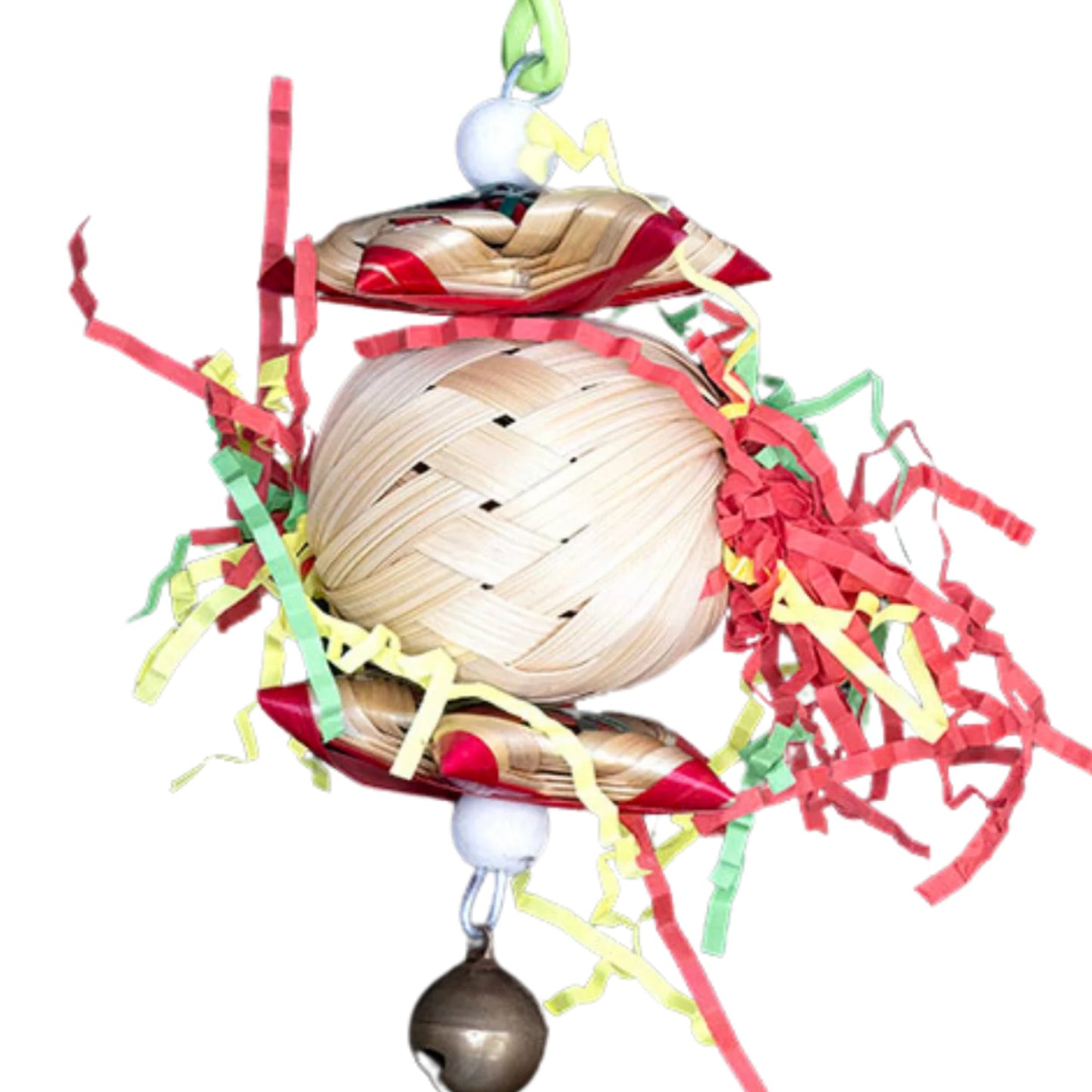 Palm Weave Ball Bird Toy Lou Lou Bells Bird Toys