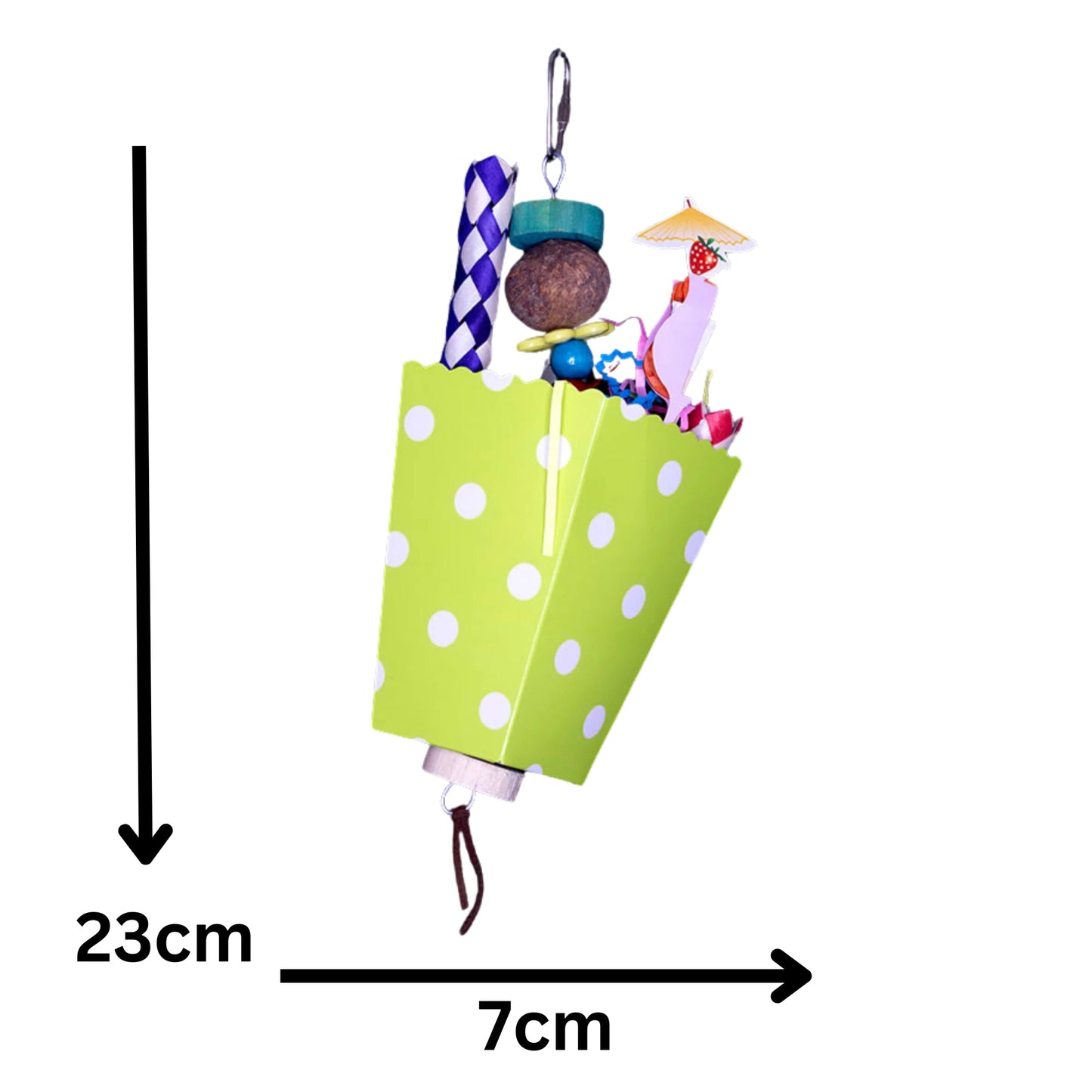 Poka Dot Box Bird Toy Lou Lou Bells Bird Toys