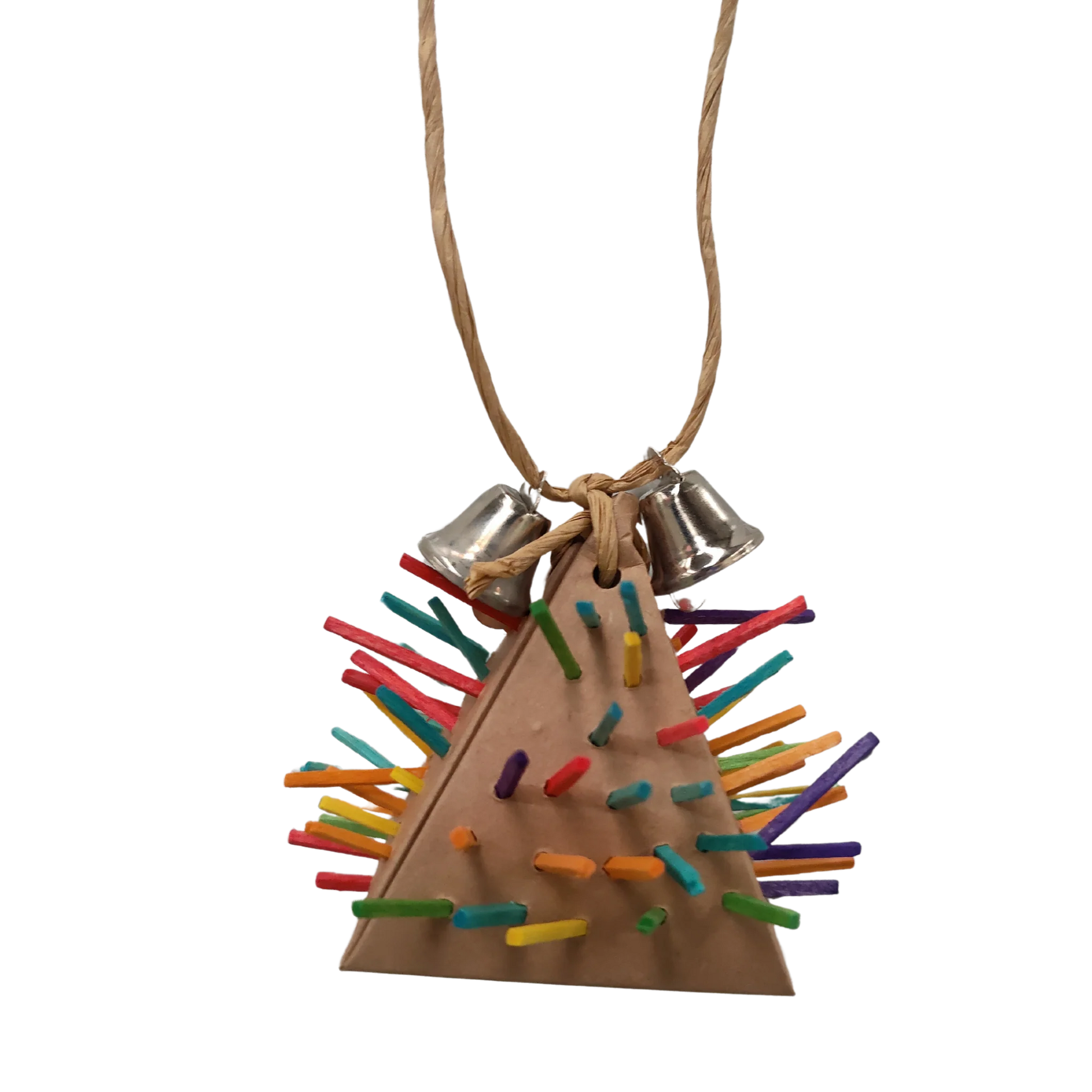 Porcupine Triangle Bird Toy Lou Lou Bells Bird Toys