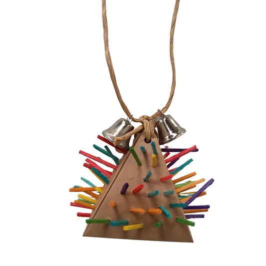 Porcupine Triangle Bird Toy Lou Lou Bells Bird Toys