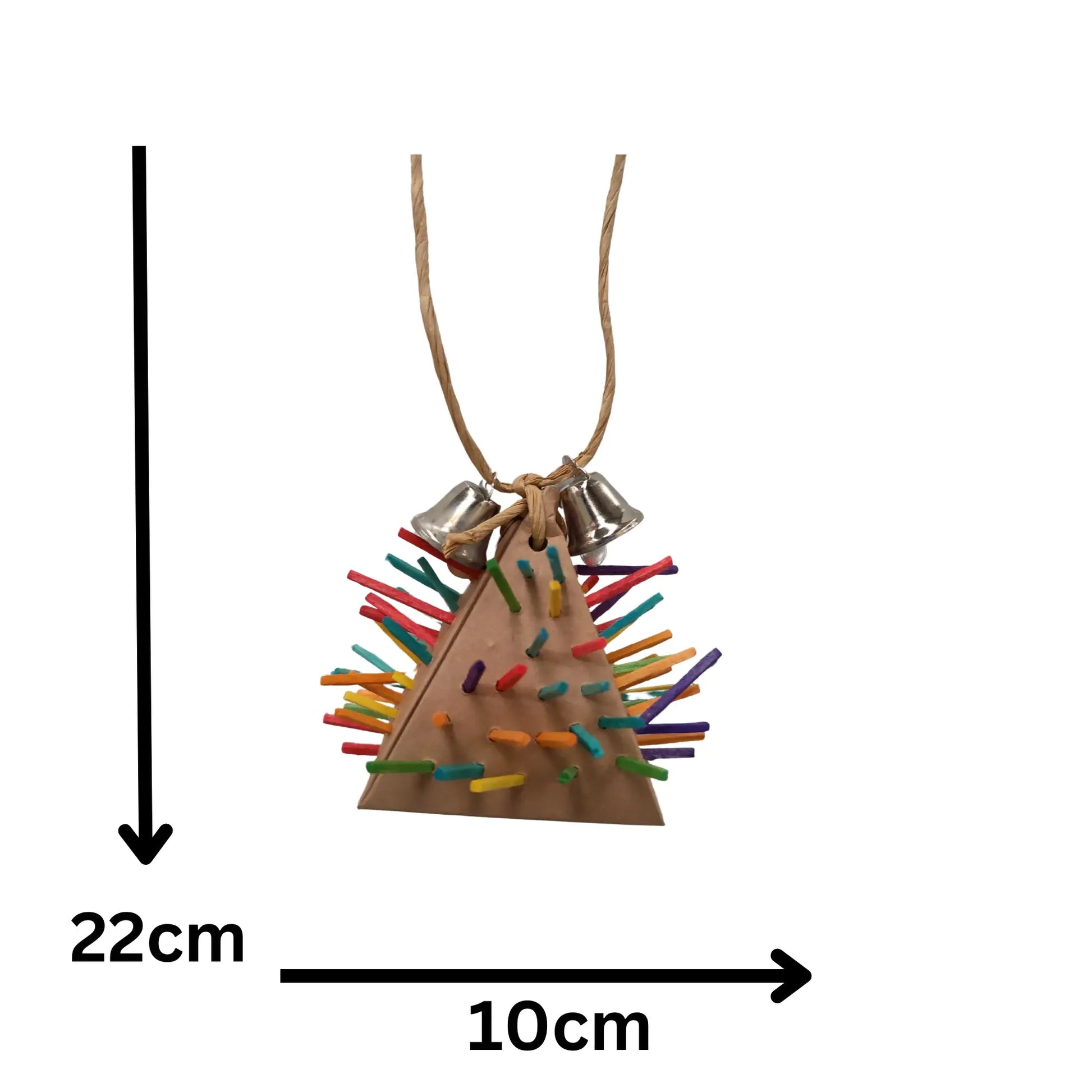 Porcupine Triangle Bird Toy Lou Lou Bells Bird Toys