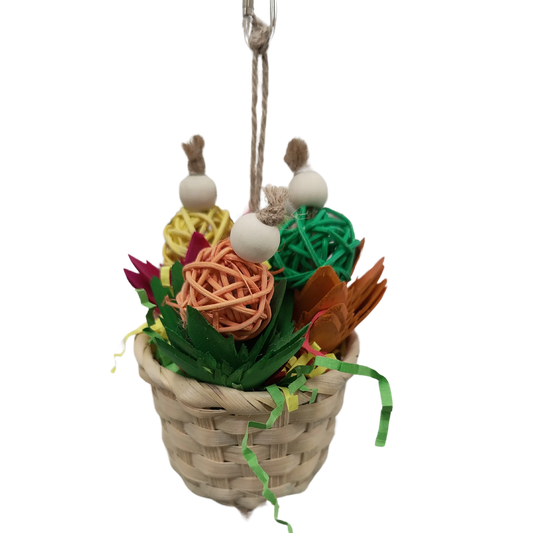 Pot Plant Bird Toy Lou Lou Bells Bird Toys