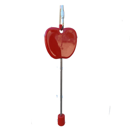 Red Apple Fruit Spear Lou Lou Bells Bird Toys