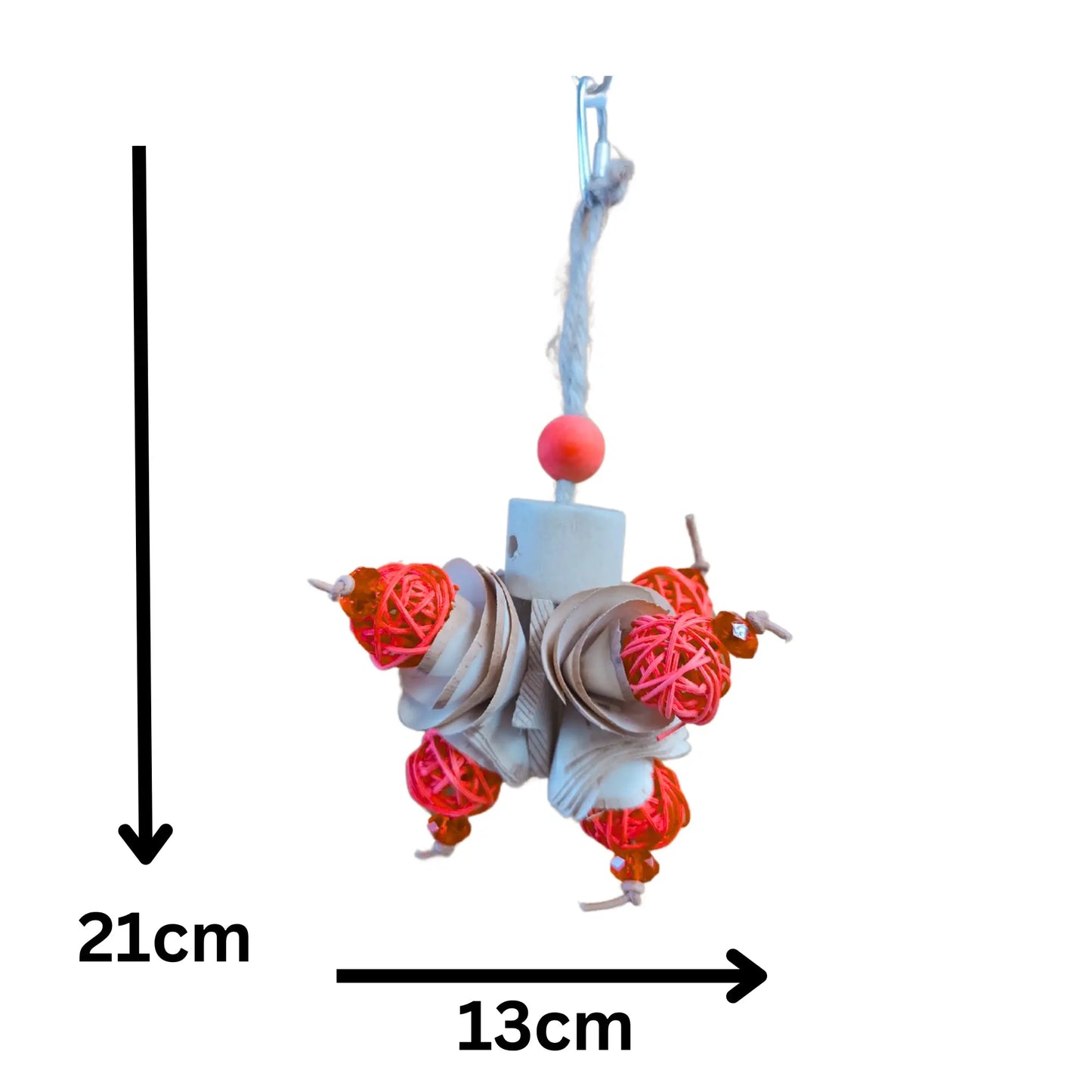 Rose Cluster Bird Toy Lou Lou Bells Bird Toys