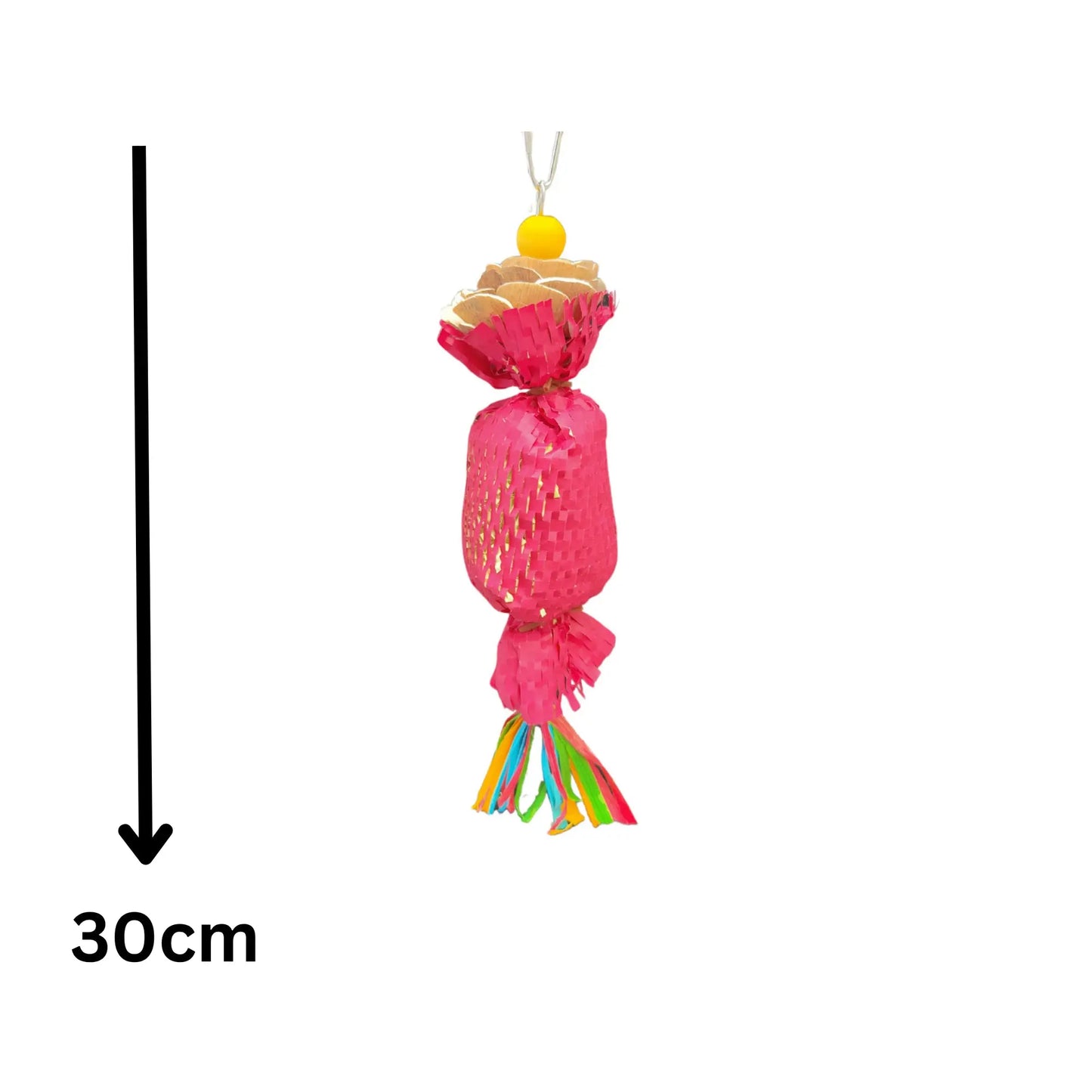 Rose Firecracker Bird Toy Lou Lou Bells Bird Toys