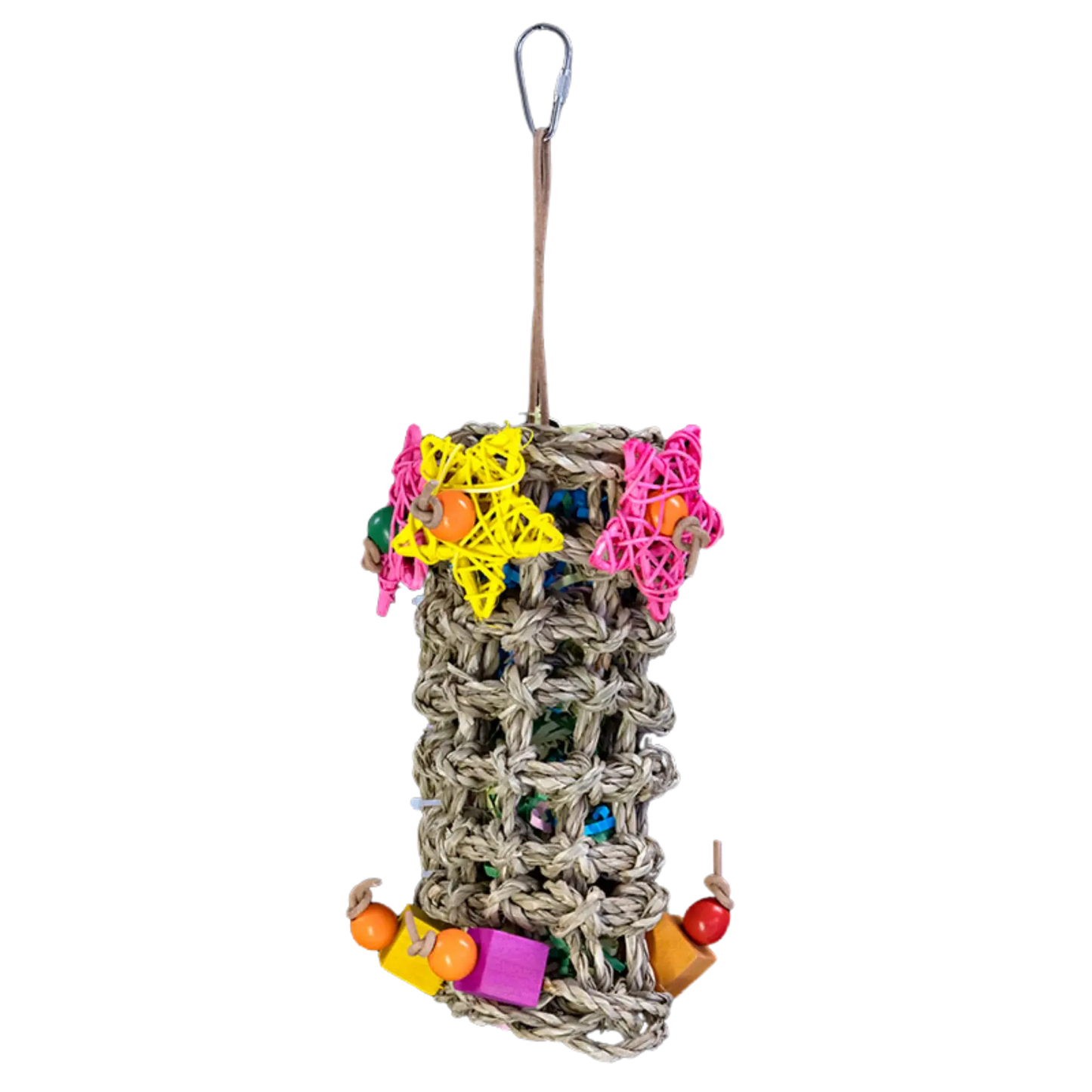 Seagrass Mat Roll Shredable Bird Toy Lou Lou Bells Bird Toys