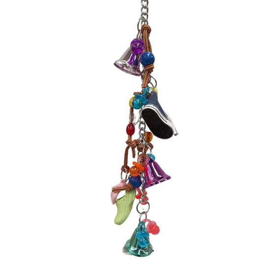 Shoe Chain Bird Toy Lou Lou Bells Bird Toys