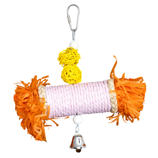 Shredable Tassel Tube Bird Toy Lou Lou Bells Bird Toys