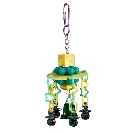 Small Bling UFO Bird Toy Lou Lou Bells Bird Toys