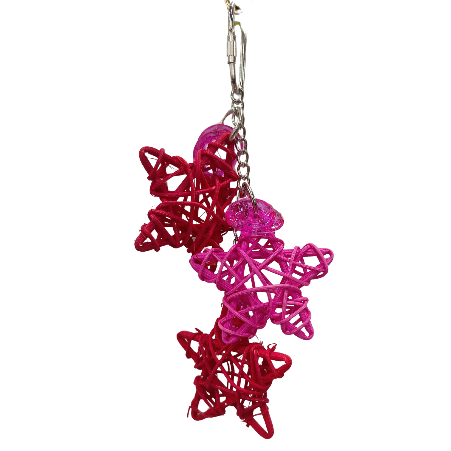 Small Coloured Cane Stars Bird Toy Lou Lou Bells Bird Toys