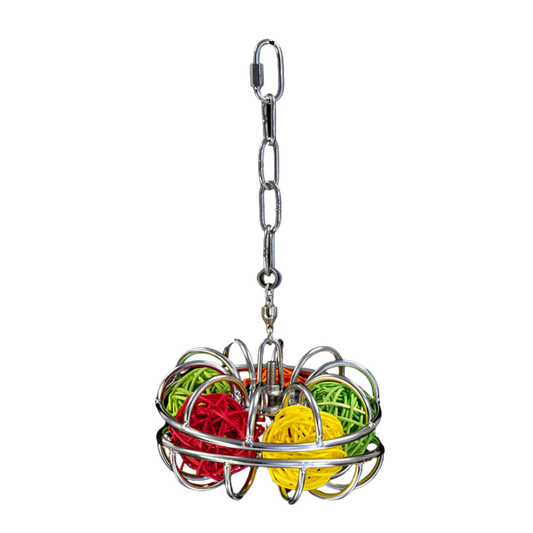 Stainless Steel Spinner Bird Toy Lou Lou Bells Bird Toys