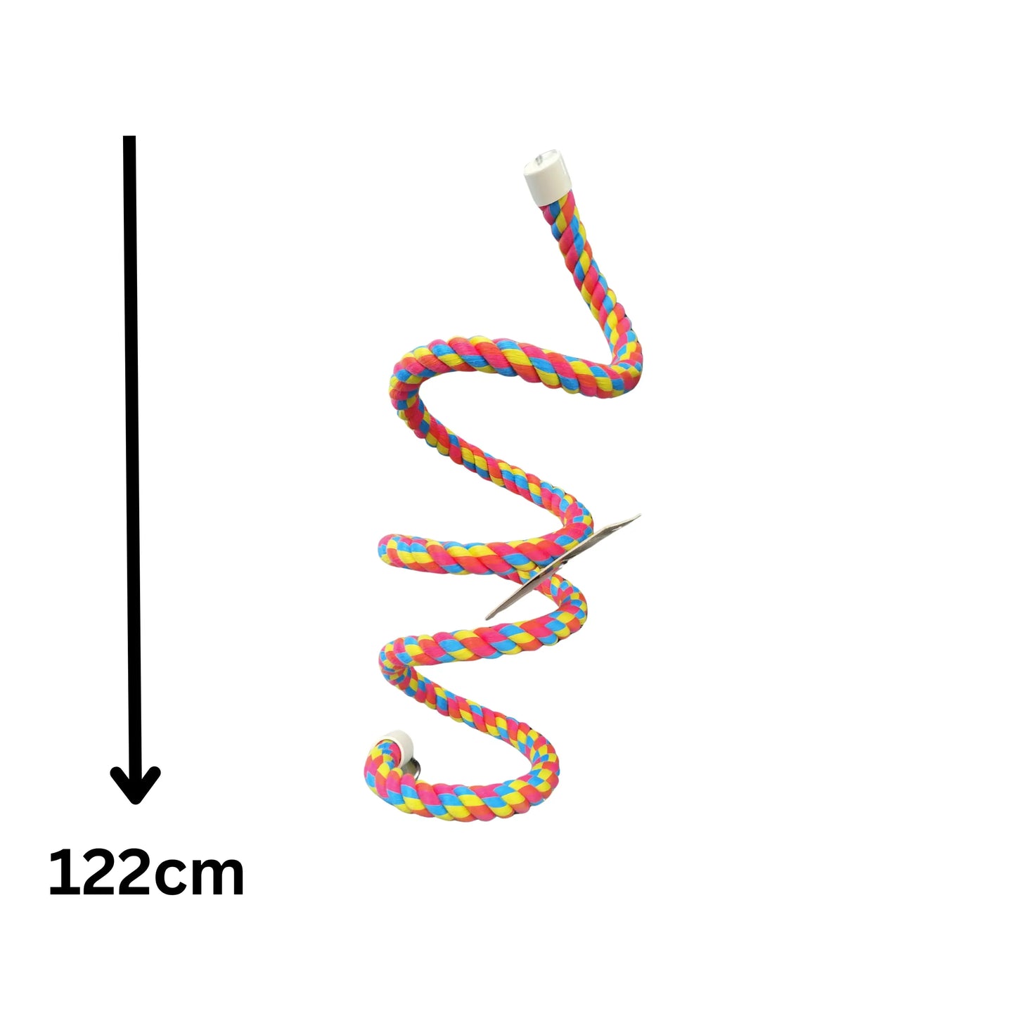 measurements of the medium scream bungee rope bird toy