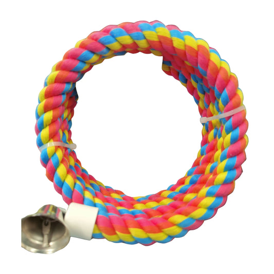 small bungee rope bird toy