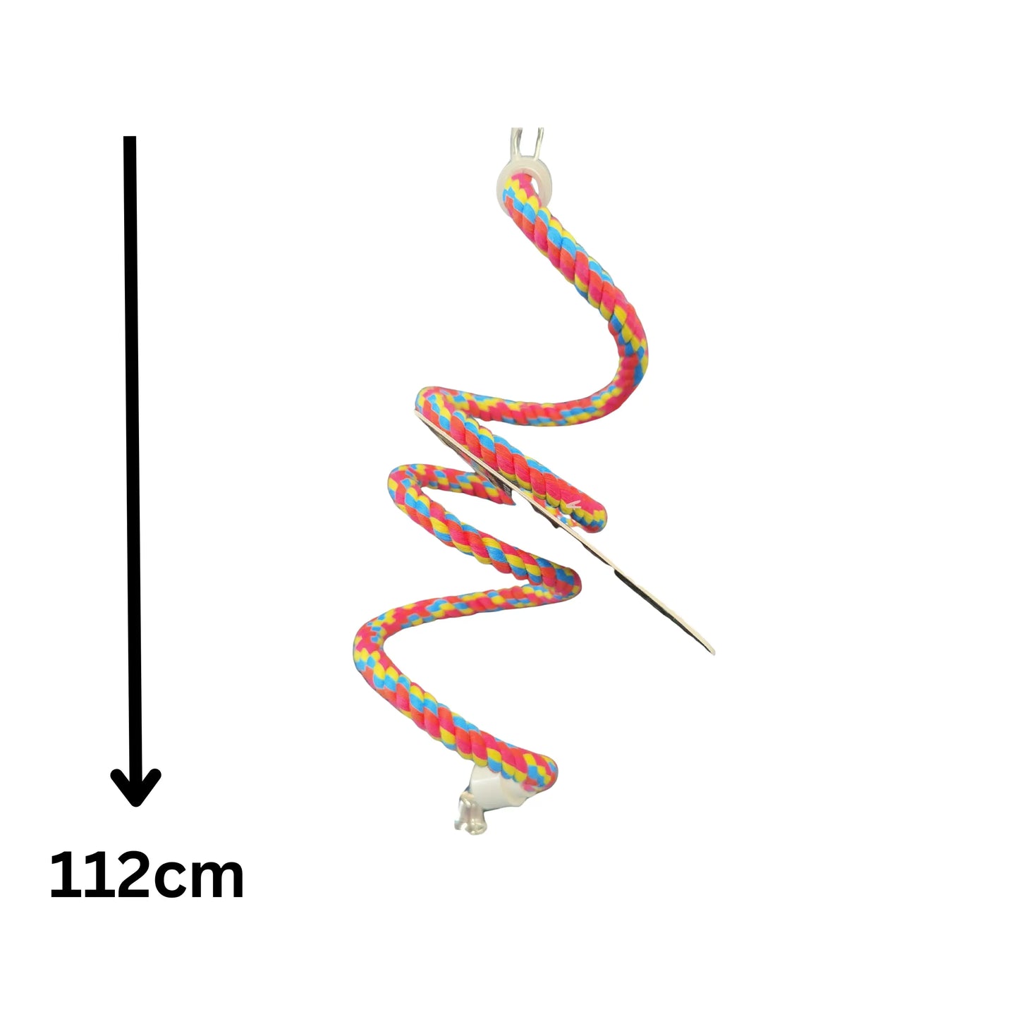 measurements of the small bungee rope bird toy