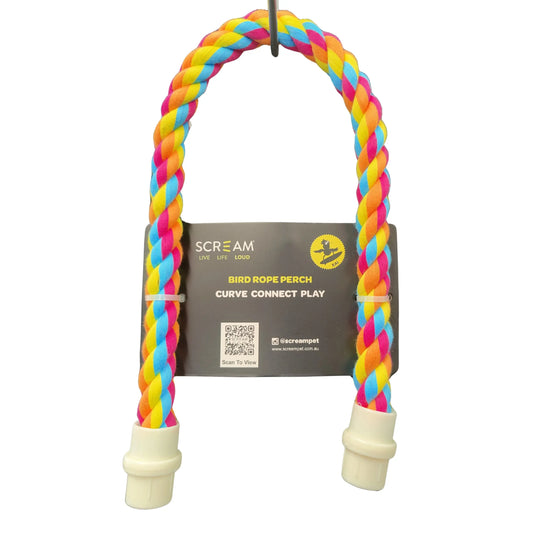 large rope perch bird toy