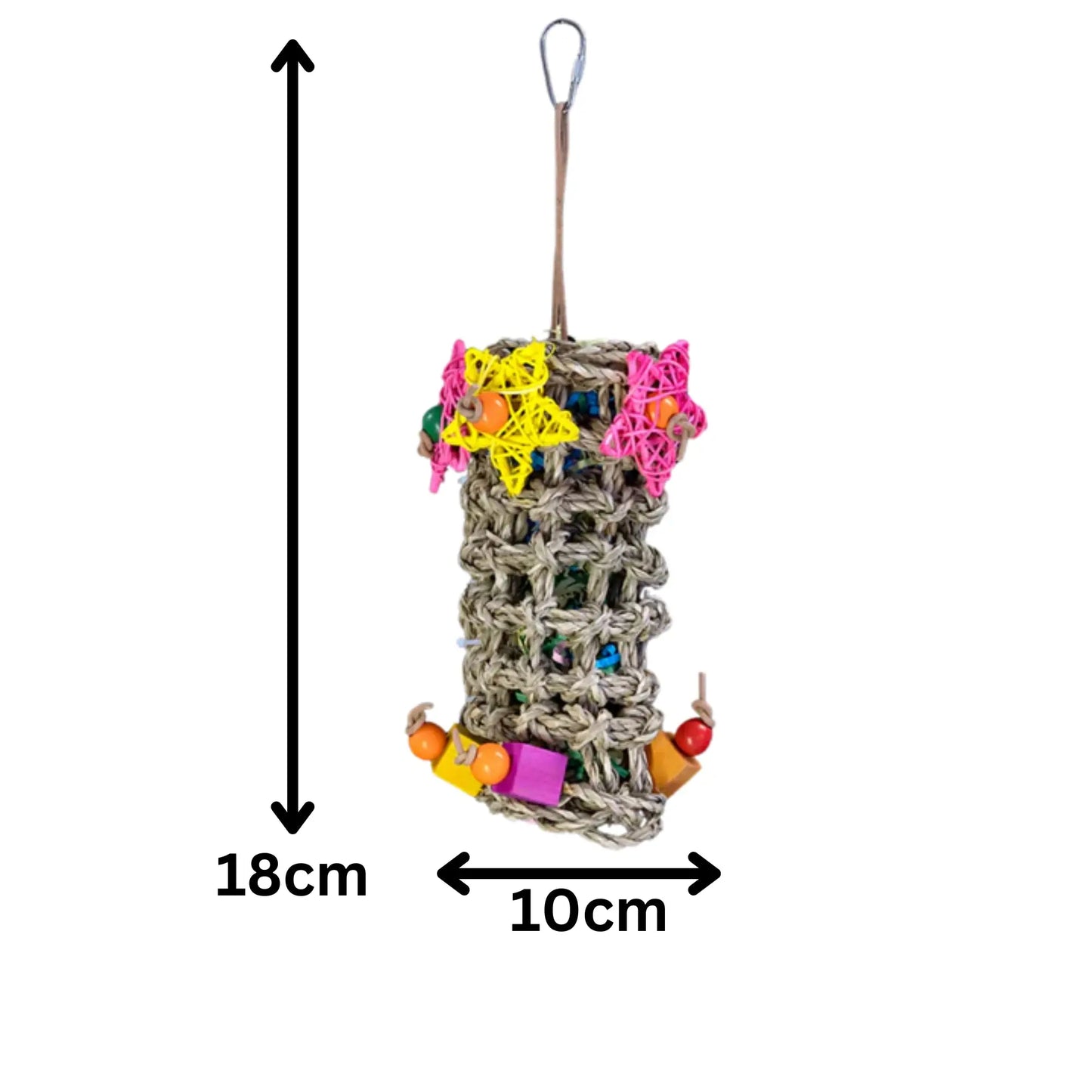 Seagrass Mat Roll Shredable Bird Toy Lou Lou Bells Bird Toys