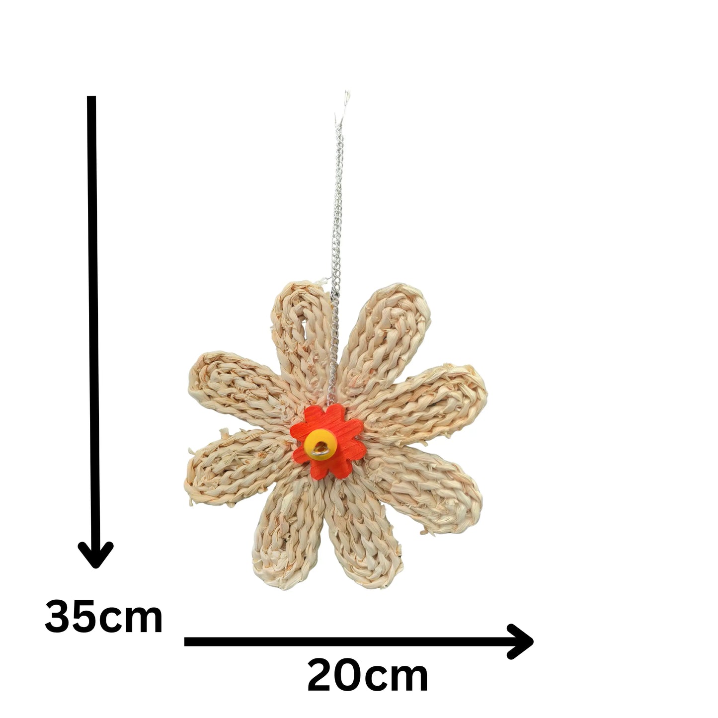 Shredable Flower Bird Toy Lou Lou Bells Bird Toys