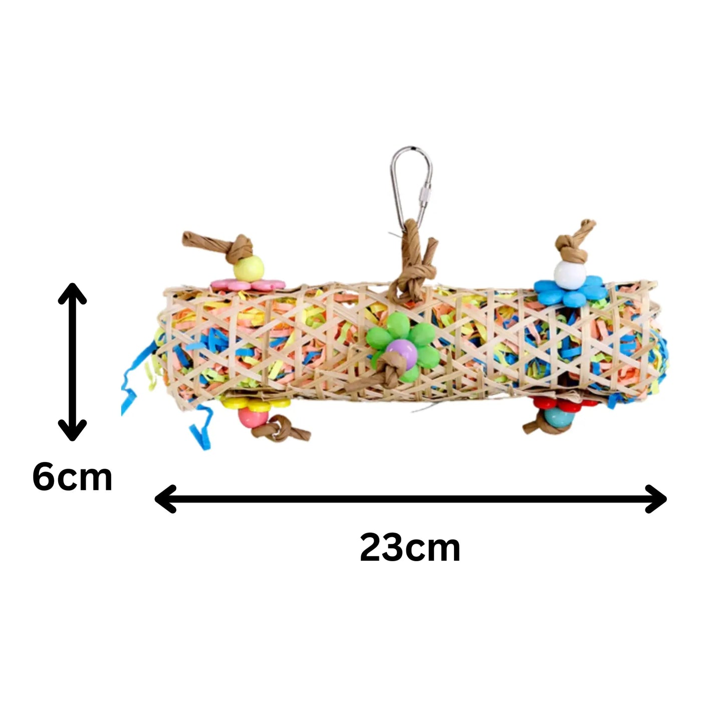Shredable Roll Bird Toy Lou Lou Bells Bird Toys