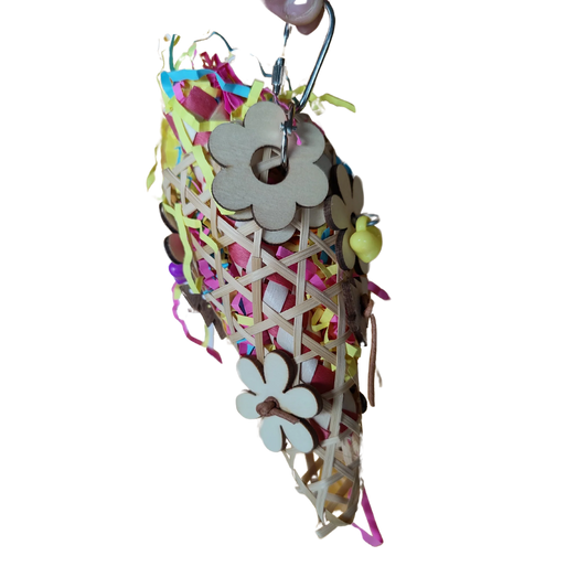 Small Ice Cream Bird Toy Lou Lou Bells Bird Toys