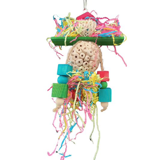 shredable sola jellyfish bird toy