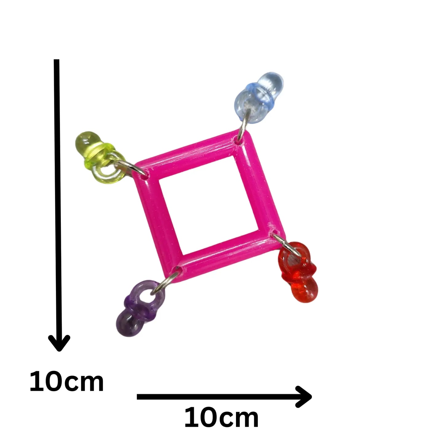 SquareDum Foot Bird Toy Lou Lou Bells Bird Toys