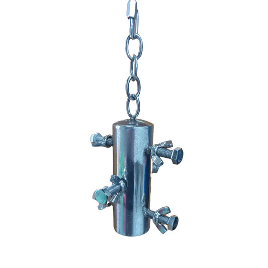 stainless steel tube with nuts and bolts bird toy