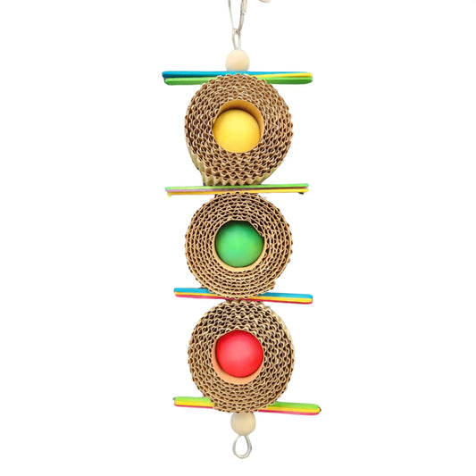 spotlight bird toy with pop sticks