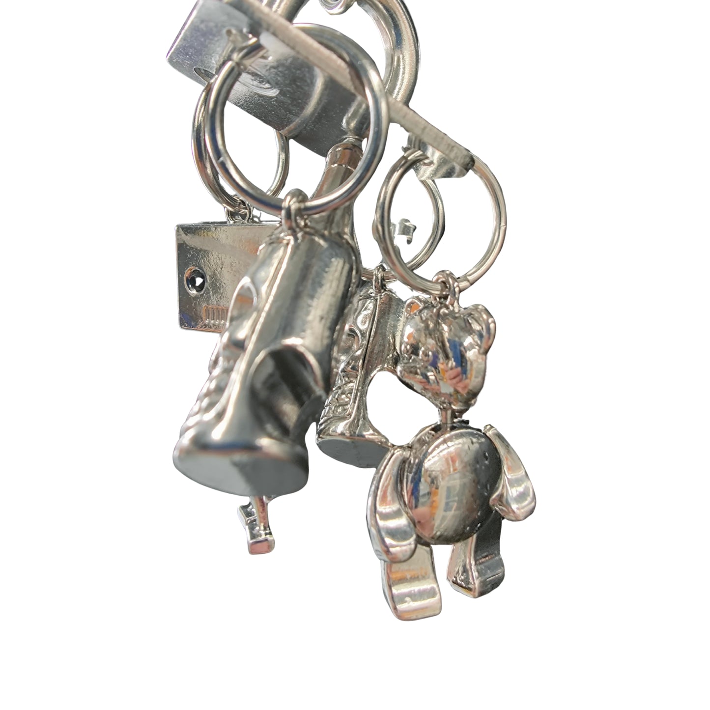close up of the charms of strong but cute bird toy