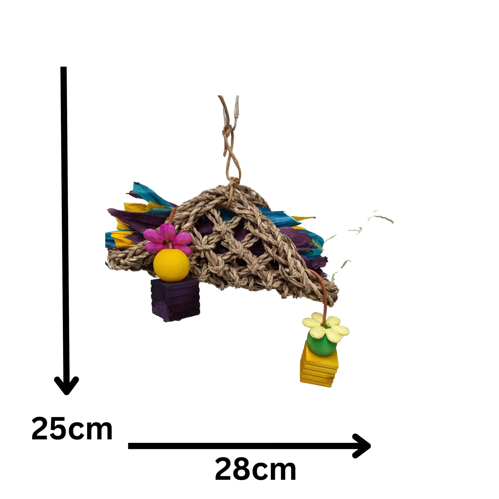 Taco Mat with Paper Bird Toy Lou Lou Bells Bird Toys