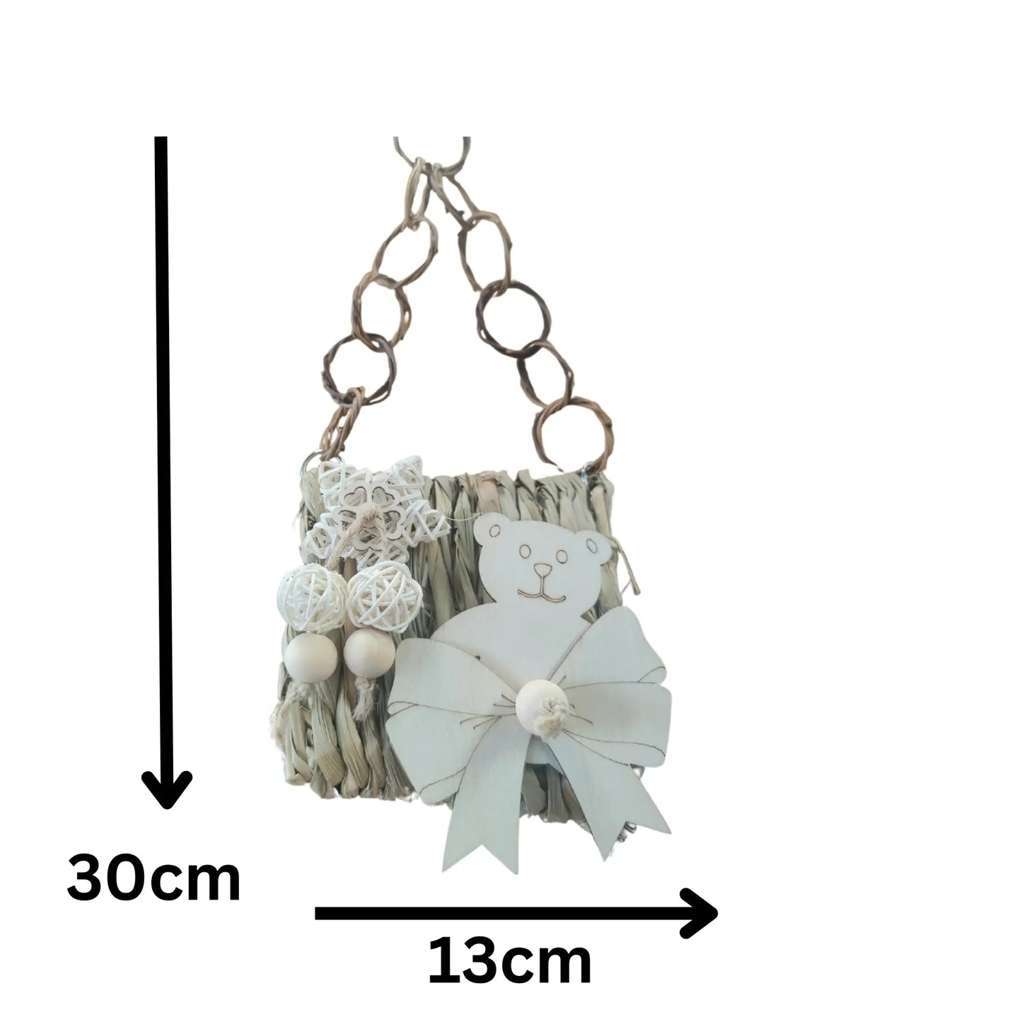 Teddy Bear Tunnel bird Toy Lou Lou Bells Bird Toys